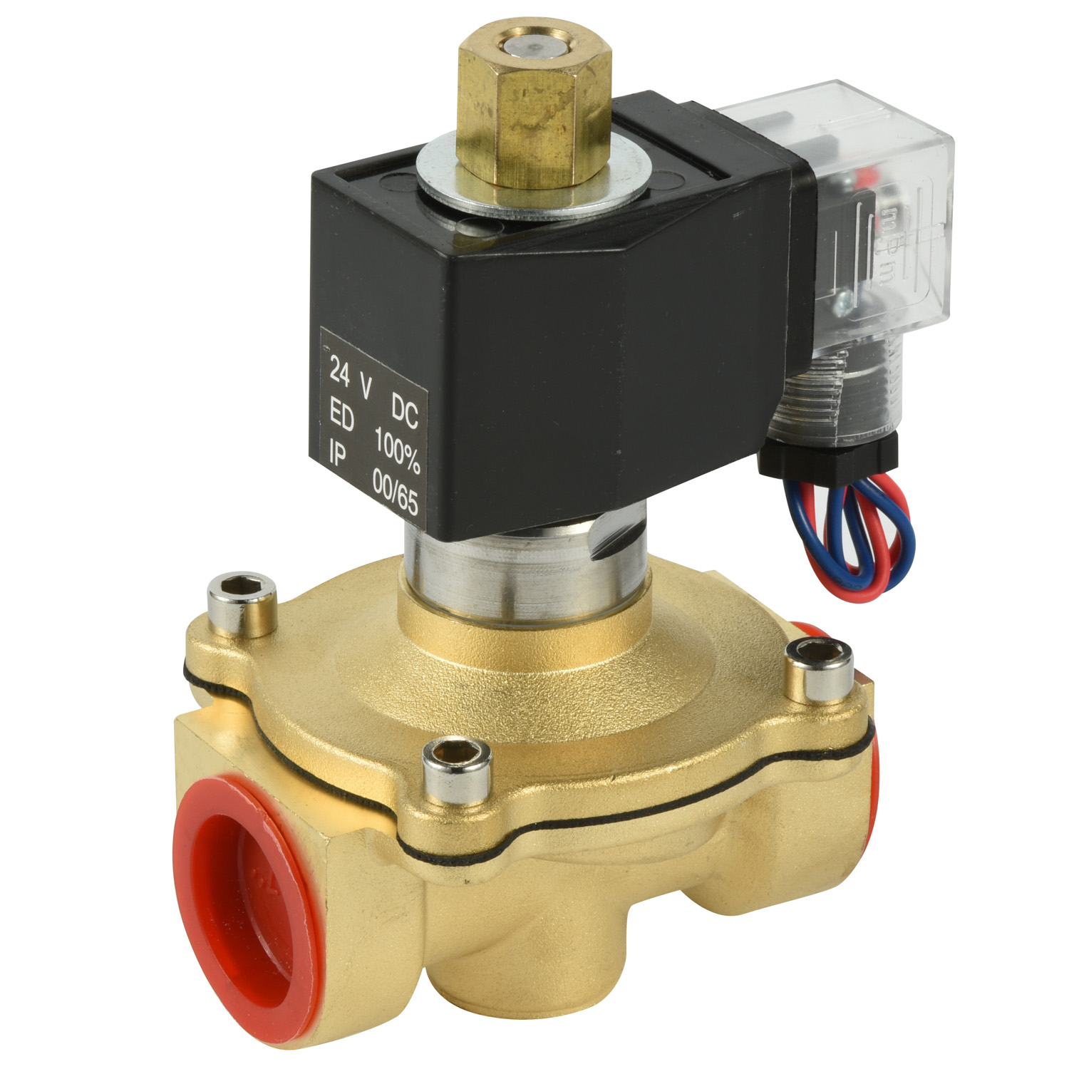 DN25黄铜常开水用电磁阀