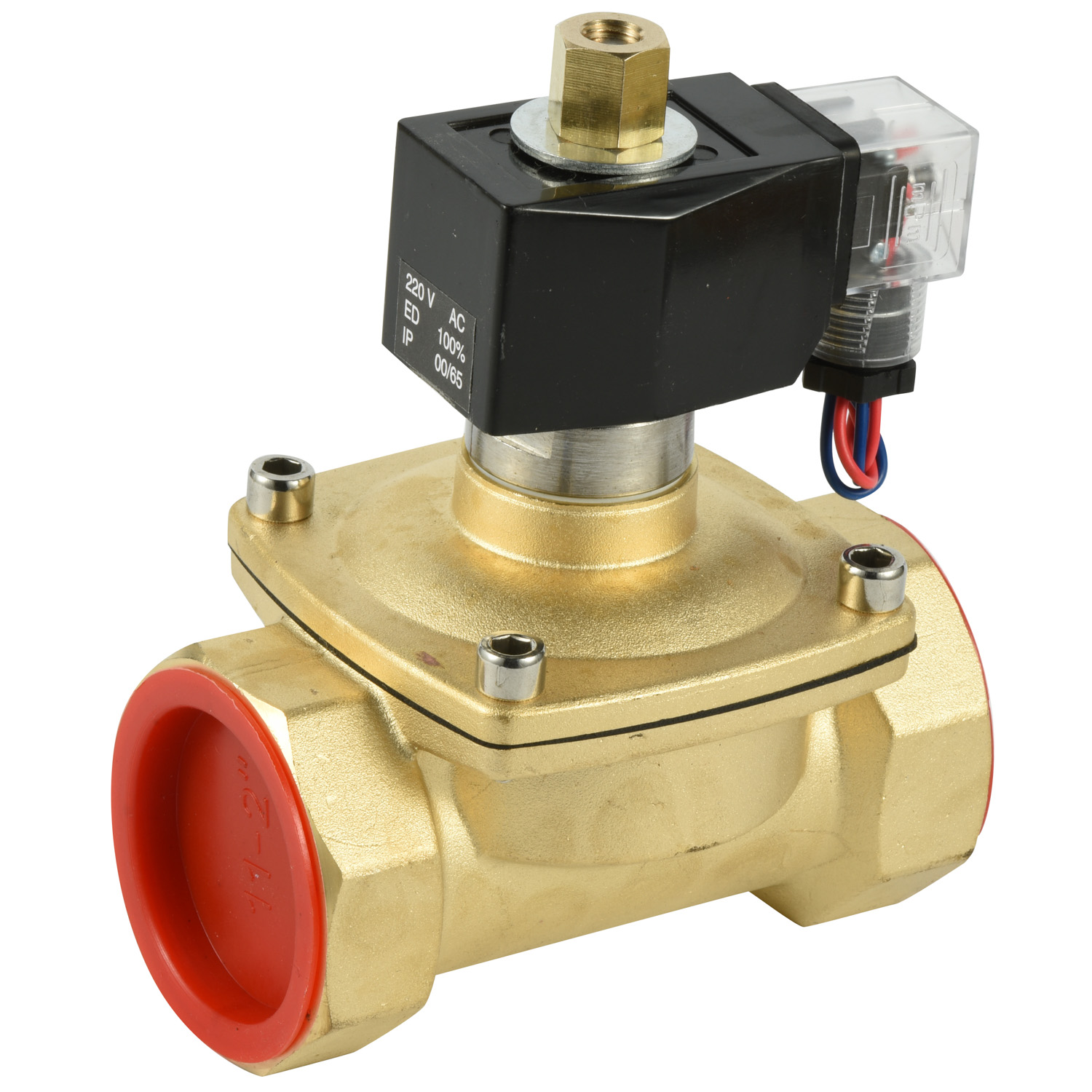 DN50黄铜常开水用电磁阀